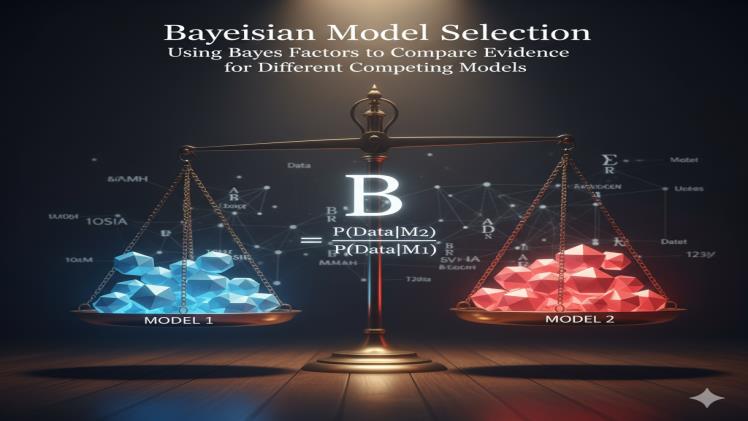Bayesian Model Selection Using Bayes Factors to Compare the Evidence for Different Competing Models